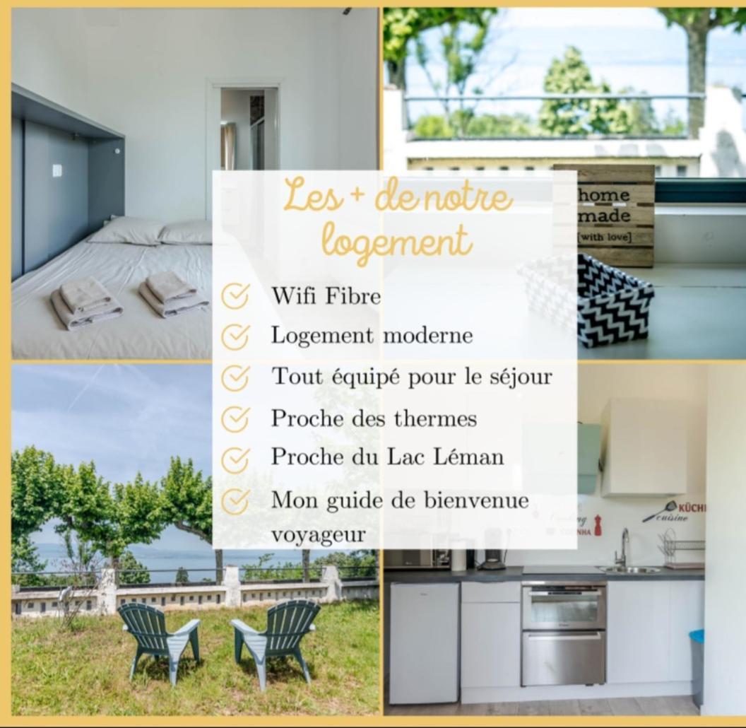 Appartement Cozy 2 Panoramique Lac Leman Тонон-ле-Бен Экстерьер фото